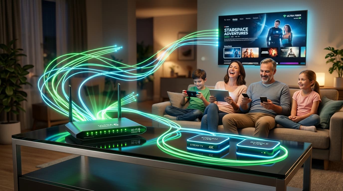 Internet Fibra Óptica + TV Digital en un